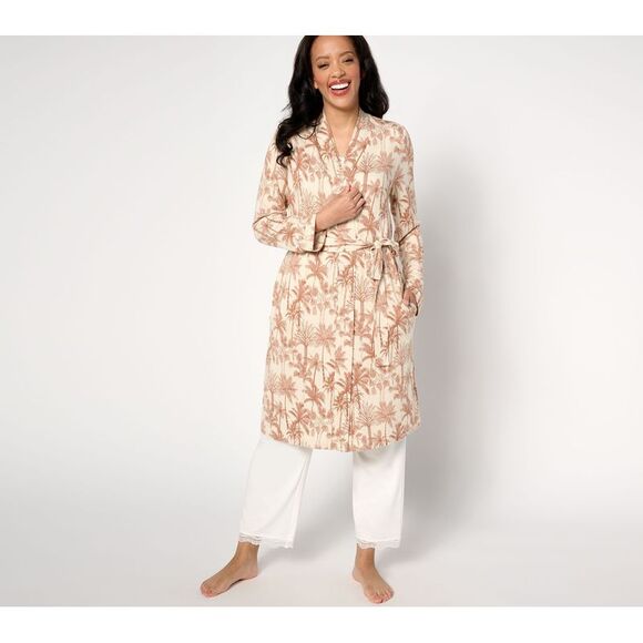 BumbleBella by Jill Martin Women's Sleepwear Sz L Dreamy Jersey Brown A640441 - Picture 1 of 4